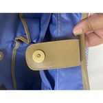 The Sak Shoulder Purse Crochet Bag Blue White Woven Double Strap 10"X14" Handbag Photo 14