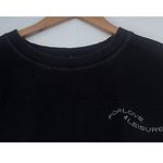 For Love & Lemons Lightweight Alex Sweatshirt Black S Leisure Oversized Slouchy Photo 1