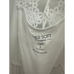Torrid  Womens White Super Soft Babydoll Tank Size 3X Crotchet Summer Boho Photo 6