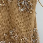 Betsey Johnson Gold Lace Evening Dress Y2K VTG 90s Black Tag Sheath Party sz 6 Photo 8