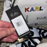 Karl Lagerfeld Maybelle Crossbody Bag Double Zip White With Pins Pouch NWT $228 Photo 3