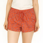 Loft Floral Orange Women's Shorts Photo 0