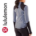 Lululemon | Size 6 | Forme Jacket Sea Stripe Polar Haze Full-Zip Sweatshirt Photo 1