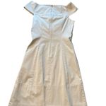 Theory Elegant Cream Mini Dress Photo 4