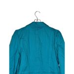 Ann Taylor Loft Women's Jacket Ribbed Blazer Long Sleeve Notched Collar Blue 8 Photo 9