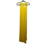 Be Jealous Scoop Neck Sleeveless Womens Yellow Maxi Beach Dress Small Side Slits Photo 7