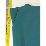 Garnet Hill Teal Faux Wrap Jersey Dress Soft Stretch Knit Drape by L Photo 6