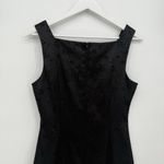 City Triangles  Y2k Black Vintage Mini Dress Glitter Floral Size XS Photo 4