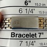 Bill Blass Vintage Ladies Watch Black Silver Dial Gold/Stainless Bracelet Photo 11