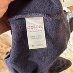 Goldie Puff Sleeve Leopard Crewneck Sweatshirt XS Navy Black Photo 7