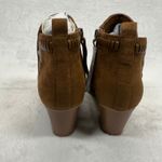 DV8 Dolce Vita Brown Suede Ankle Booties Western‎ Accents Size 6 Photo 4