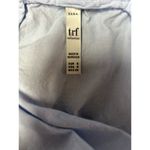 ZARA  Poplin Crop Off Or Shoulder Blue Black Trim Black Tie Size Small Photo 7