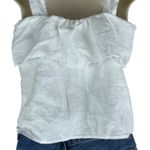 Quince  100% European Linen Square Neck Tank Top White Size XS Photo 7