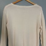 Bogner Women's Cream Viscose Silk Knit Round Neck Sweater‎ 10 Ski Minimal Preppy Photo 7