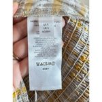 Maeve plaid square neck blouse neutral motif Cropped Puff Sleeve M Cottage Boho Yellow Size M Photo 7