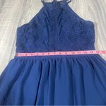 Fransca’s Elegant Navy Blue Dress; Large Women’s Photo 2