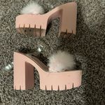Chunky Pink Heels Size 8 Photo 2