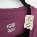 PINK - Victoria's Secret 🆕 NWT PINK Victoria’s Secret Long Sleeve Crop Top Eggplant Deep Purple Plum XS Photo 9