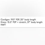 NICOLE MILLER NEW YORK 2 Piece Cardigan and Dress Set M Black/White NWT Black Size M Photo 4