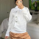 Nike Swoosh White Sweatshirt Photo 0