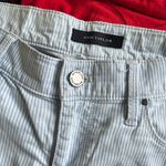 Ann Taylor THE SKINNY ANKLE MODERN FIT PINSTRIPE PANTS SIZE 2 WHITE BLUE STRIPED Photo 5