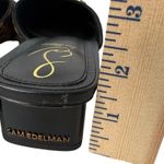 Sam Edelman  Leopard Print Calf Hair Mules Square Toe Horsebit Buckle Heels 8.5 Photo 4