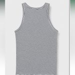 Petit Bateau Women's Iconic Cotton Vest Tank Top Striped Navy White Small Photo 1
