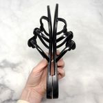 Giuseppe Zanotti Anya Swarovski Crystal Heart Slide Mule Flat Sandals Black 37.5 Photo 5