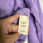 L'Agence L’AGENCE Purple Satin Button-Up Blouse Women’s Size Medium Photo 2