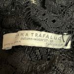 ZARA  Trafaluc Black Floral Lace Halter Embroidered Sleeveless Crop Tank Top Sz S Photo 6