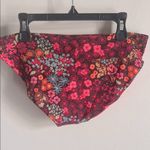 Aerie High Cut Bold Pink Red Blue Floral Print Bikini Bottoms Photo 2