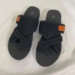 Black Mesh Fabric Strap Sport Athletic Sandals / Flip Flops EU 42 US 11.5 Photo 4