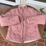 Old Navy Love tree Pink quilted puffer jacket with zipper pockets / fits like a medium Photo 1