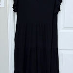 Amazon Women’s Black Ruffle Sleeve Tiered Dress Photo 0