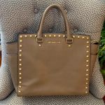 Michael Kors Selma Studded Satchel & Crossbody XL Comes with free wallet! Photo 0