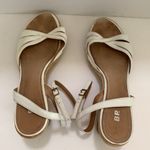 BP Simone Nordstrom White Sandals Shoes Leather 10 M Comfortable Photo 5