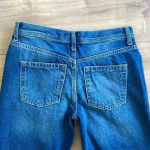 Free People NWT  We The Free Maggie Mid Rise Straight In Sequoia Blue Sz 25 Photo 10