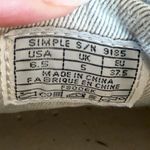 Simple Casual Shoes Suede Canvas Gum Sole Women’s Size 6.5 Blue Photo 2