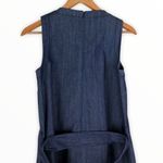 Kate Spade Broome Street Belted Sleeveless Dark Blue Denim Dress size XS Photo 6