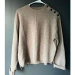 Suncoo Paris Serie Cozy 100% Wool Sweater with Button Detail size Small (T Photo 0