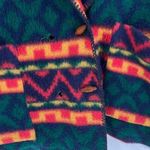 Vintage 90s Latte Women's Fleece Aztec Boho Long Sleeve Jacket Multi Photo 6