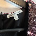 Charlotte Russe NWT  Sequin Bodycon Dress Medium Rose Silver Ombré Y2K Sparkle Photo 3