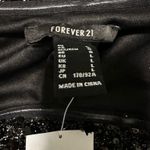 Forever 21 Sequin Strapless Mini Dress NWT – Black Bodycon Ruffle Hem, Size L Photo 1