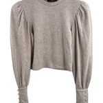 Bershka ‎ Oatmeal Rib Knit Cropped Sweater Small Photo 0