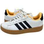 Adidas Women’s Grand Court Alpha White Flash Orange Sneaker Shoes Photo 5