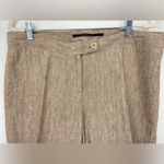 ISDA & Co‎ linen ankle length pants , vintage, RARE FIND, sz 14 Tan Photo 1