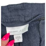 J.Jill  sz 16‎ Casual navy blue Linen Blend Stretch Shorts Elastic Waist Pockets Photo 4