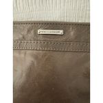 Rebecca Minkoff Mini MAC Leather Crossbody Bag Taupe Silver Hardware Photo 5