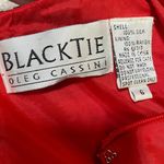 Vintage Oleg Cassini Beaded Silk Mini Dress Short Sleeves Cocktail Red Womens 6 Photo 8