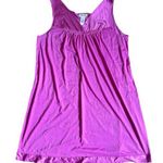 Vanity Fair Vintage Fuschia Silky Nightgown Nighty Floral Womens Size Large Photo 0